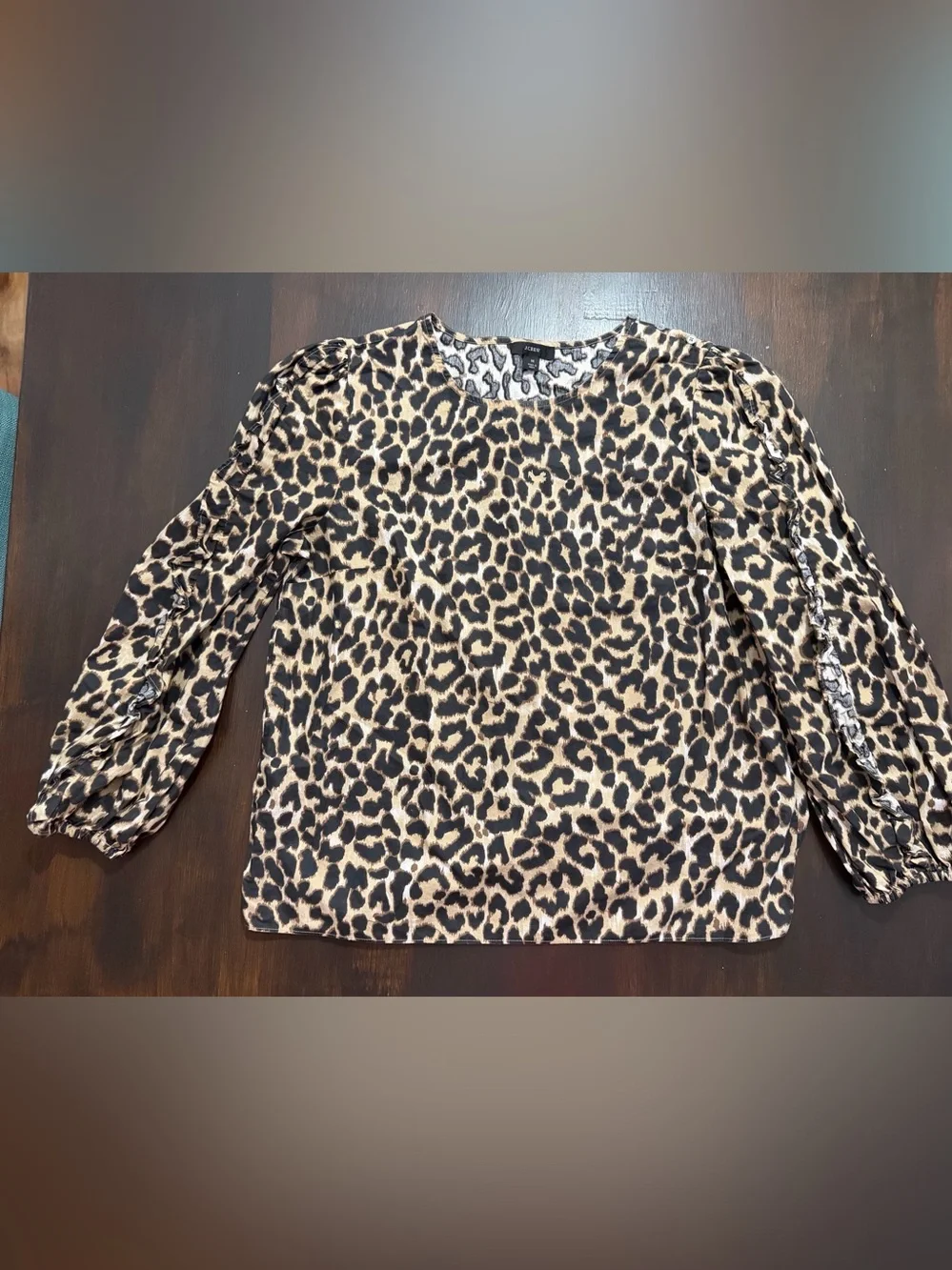 J. Crew crew leopard